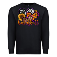 Black basketball hearts Premium Sweatshirt - Jasminsmagicworld