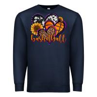Navy basketball hearts Premium Sweatshirt - Jasminsmagicworld
