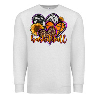 Oatmeal Heather basketball hearts Premium Sweatshirt - Jasminsmagicworld