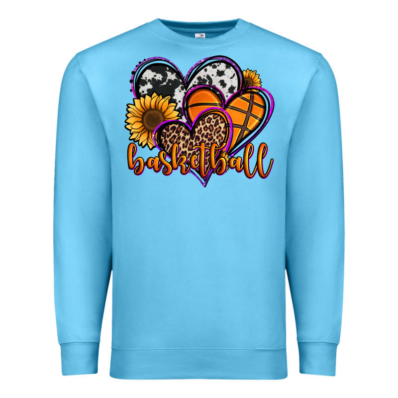 Basketball Hearts Premium Sweatshirt by Jasminsmagicworld | Teevron