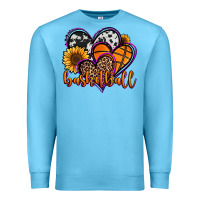 Ocean Blue basketball hearts Premium Sweatshirt - Jasminsmagicworld