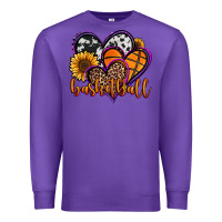 Purple basketball hearts Premium Sweatshirt - Jasminsmagicworld