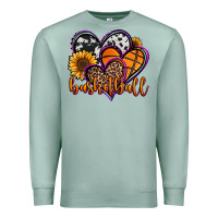 Seafoam basketball hearts Premium Sweatshirt - Jasminsmagicworld