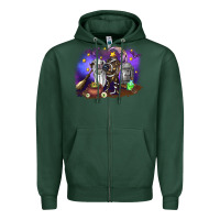 Sports Green Cow Halloween Zipper Hoodie - RanaPortraitStore