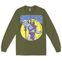 Army Green skeletor Long Sleeve Tee - baoMotion
