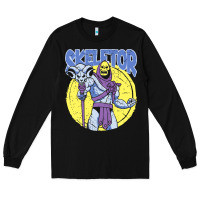 Black skeletor Long Sleeve Tee - baoMotion