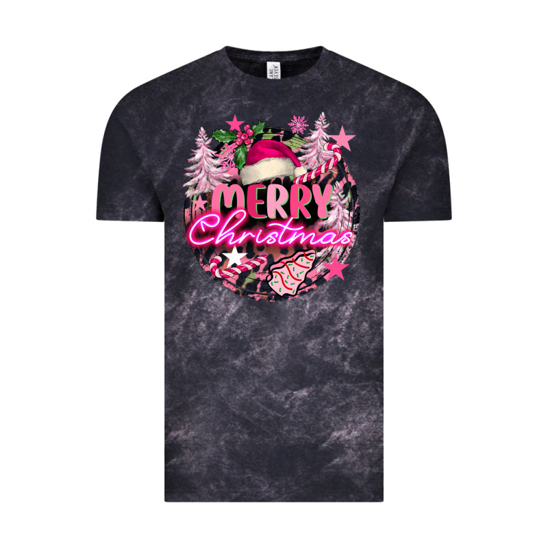 Pink Merry Christmas Vintage Tee by FaDigitalArtStudio | Teevron