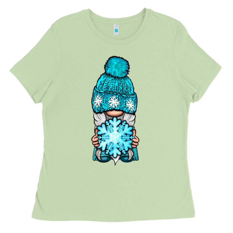 Winter Gnome With Snowflake Ladies Tee by BundleAndBundleShop | Teevron