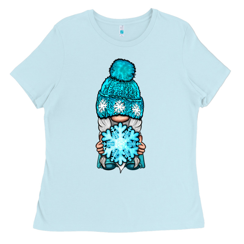 Winter Gnome With Snowflake Ladies Tee by BundleAndBundleShop | Teevron