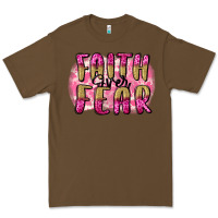 Cacao Faith over fear  Breast Cancer Awareness Premium Tee - FaDigitalArtStudio