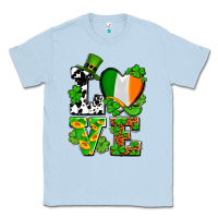 Dusty Blue Love St. Patrick's Classic Tee - OliviaCreatesArt