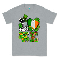 Heather Grey Love St. Patrick's Classic Tee - OliviaCreatesArt