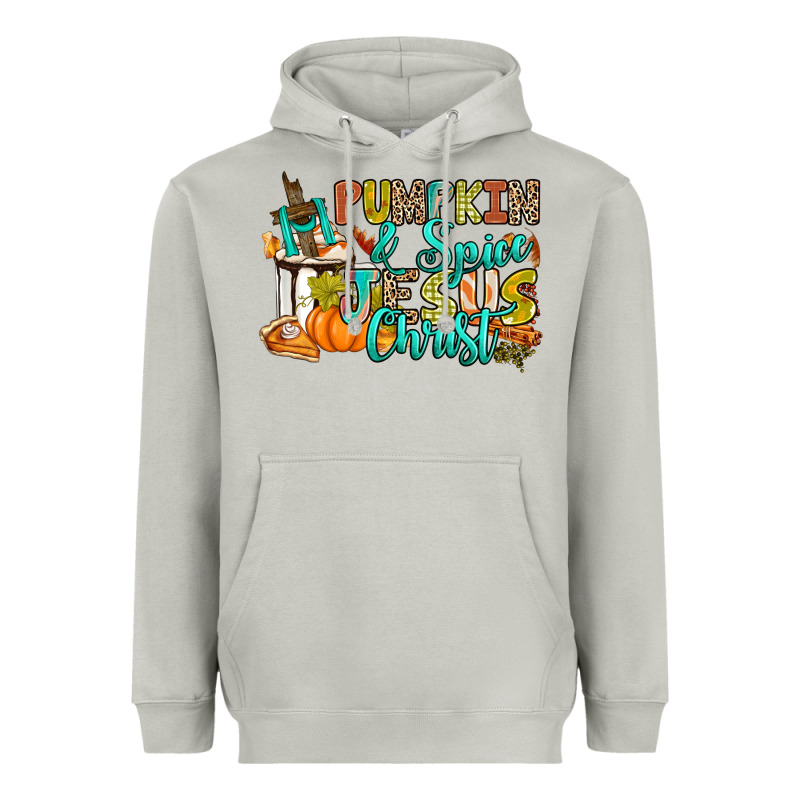 Pumpkin Spice And Jesus Christ Heavyweight Hoodie by RanaPortraitStore | Teevron