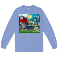 Colony Blue happy easter Long Sleeve Tee - CowhideDigitalArt