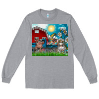 Heather Grey happy easter Long Sleeve Tee - CowhideDigitalArt