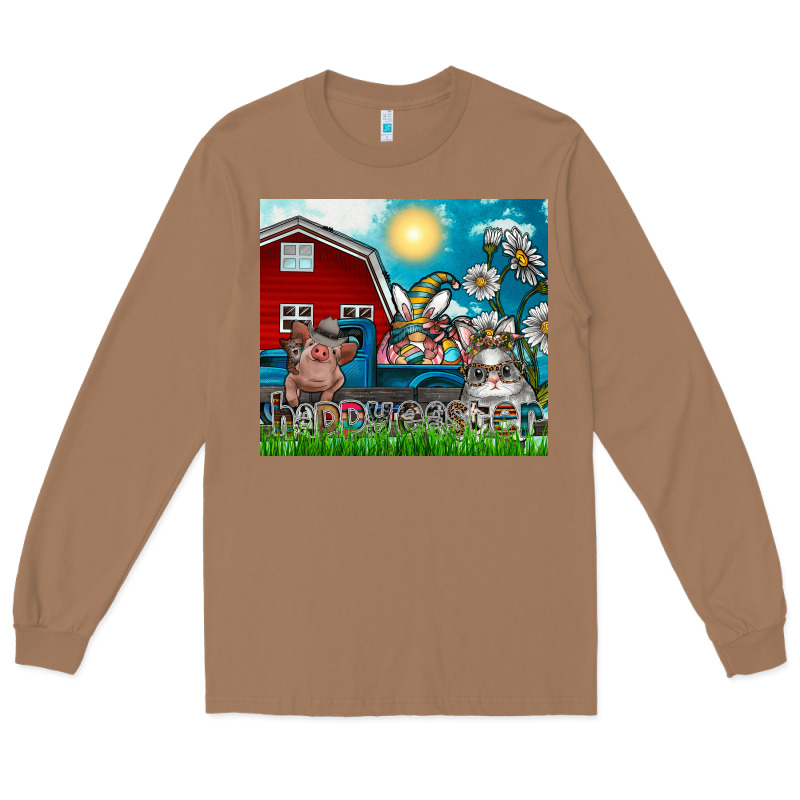 Happy Easter Long Sleeve Tee by CowhideDigitalArt | Teevron