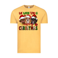 We Woof You A Merry Christmas Vintage Tee | Teevron