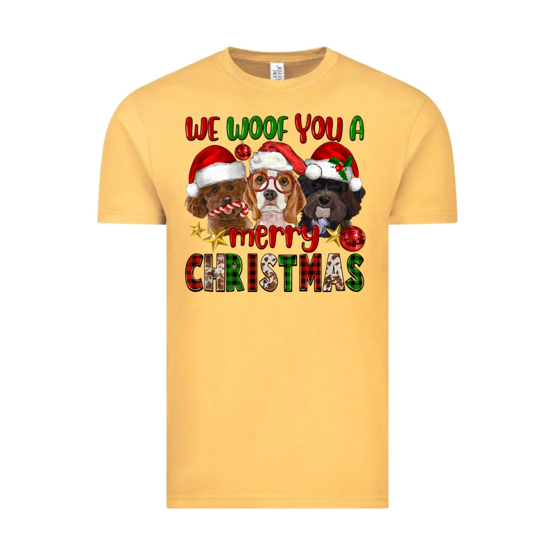 We Woof You A Merry Christmas Vintage Tee by FaDigitalArtStudio | Teevron