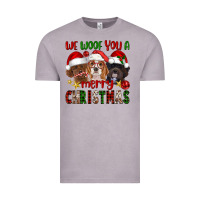 Vintage Zinc We Woof You A Merry Christmas Vintage Tee - FaDigitalArtStudio
