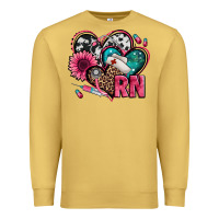 Antique Gold rn registered nurse hearts Premium Sweatshirt - Jasminsmagicworld