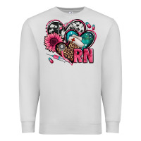 Dove Grey rn registered nurse hearts Premium Sweatshirt - Jasminsmagicworld