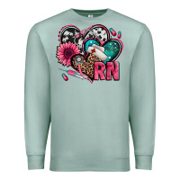 Seafoam rn registered nurse hearts Premium Sweatshirt - Jasminsmagicworld