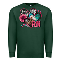 Sports Green rn registered nurse hearts Premium Sweatshirt - Jasminsmagicworld