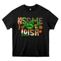 Black Kiss me i am irish St. Patrick's Day Heavy Core Tee - CowGirlArtShop