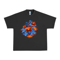 Pigment Black halloween pumpkin patch  5 Urban Heavy Tee - BundleAndBundleShop