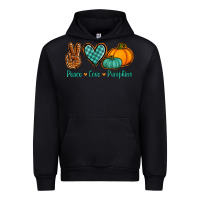 Black peace love pumpkins Urban Hoodie - Jasminsmagicworld