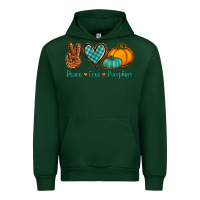 Foreset Green peace love pumpkins Urban Hoodie - Jasminsmagicworld