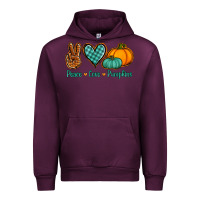 Mauve Wine peace love pumpkins Urban Hoodie - Jasminsmagicworld