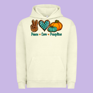 Peace Love Pumpkins Urban Hoodie Designed By Jasminsmagicworld