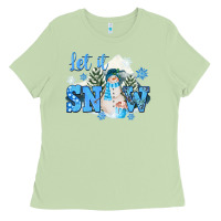 Matcha let it snow christmas Ladies Tee - FaDigitalArtStudio