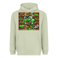 Matcha St. Patrick's Day hearts Heavyweight Hoodie - Jasminsmagicworld