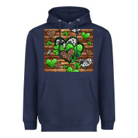 Navy St. Patrick's Day hearts Heavyweight Hoodie - Jasminsmagicworld