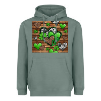 Sage St. Patrick's Day hearts Heavyweight Hoodie - Jasminsmagicworld