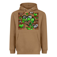 Toasted Coconut St. Patrick's Day hearts Heavyweight Hoodie - Jasminsmagicworld