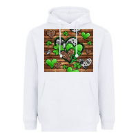 White St. Patrick's Day hearts Heavyweight Hoodie - Jasminsmagicworld