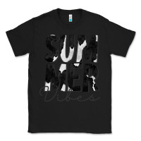 Black Summer Vibes Black White Cowhide Classic Tee - CowCowDesign