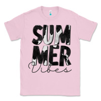 Bubblegum Pink Summer Vibes Black White Cowhide Classic Tee - CowCowDesign