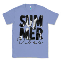 Colony Blue Summer Vibes Black White Cowhide Classic Tee - CowCowDesign