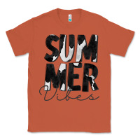 Copper Summer Vibes Black White Cowhide Classic Tee - CowCowDesign