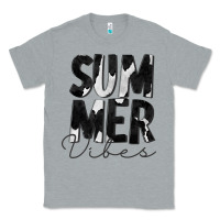 Heather Grey Summer Vibes Black White Cowhide Classic Tee - CowCowDesign