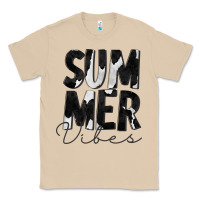 Mushroom Summer Vibes Black White Cowhide Classic Tee - CowCowDesign