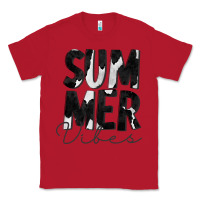 Red Summer Vibes Black White Cowhide Classic Tee - CowCowDesign