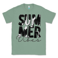 Sage Summer Vibes Black White Cowhide Classic Tee - CowCowDesign