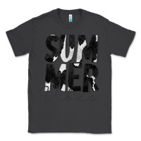 Smoke Summer Vibes Black White Cowhide Classic Tee - CowCowDesign