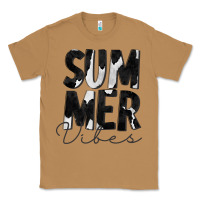 Toasted Coconut Summer Vibes Black White Cowhide Classic Tee - CowCowDesign