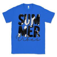 True Royal Summer Vibes Black White Cowhide Classic Tee - CowCowDesign